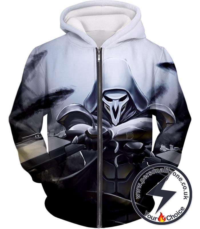 Overwatch Deadly Ghost Reaper Zip Up Hoodie